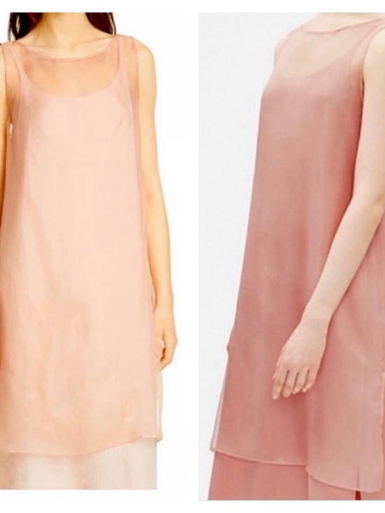 Eileen Fisher Dresses & Skirts - New Eileen Fisher Washed Silk Organza Layering Dress size M